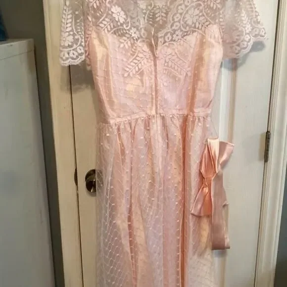 JCPenney Pink Formal Dress Size 9/10 - Picture 2 of 7